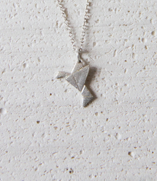 Origami Humming Bird necklace (small)
