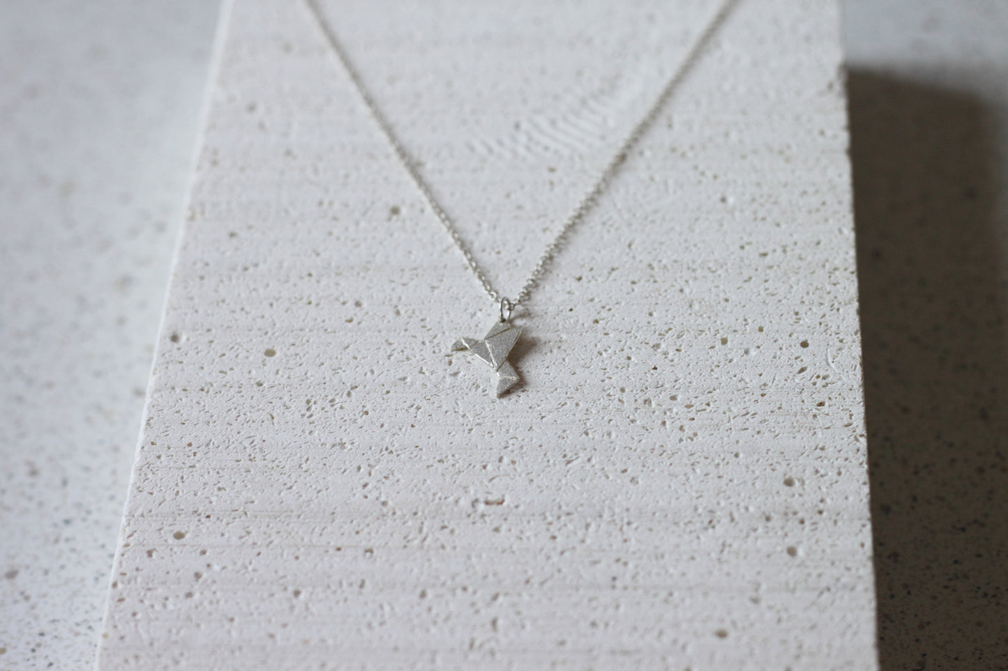 Origami Humming Bird necklace (small)