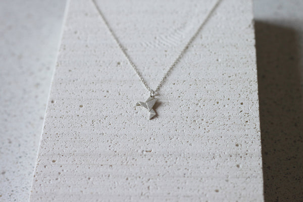 Origami Humming Bird necklace (small)