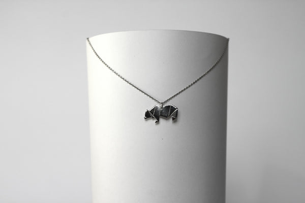 Origami Bear necklace