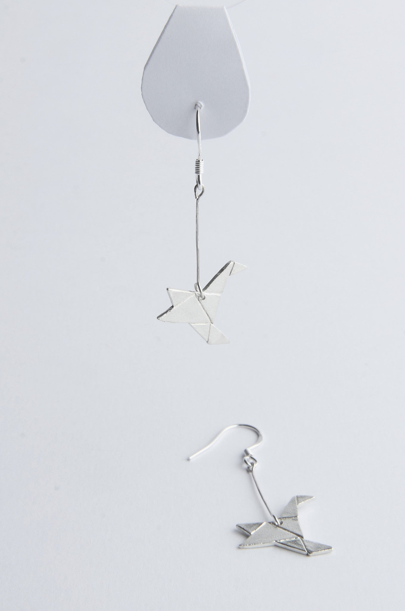 Origami Humming Bird earrings
