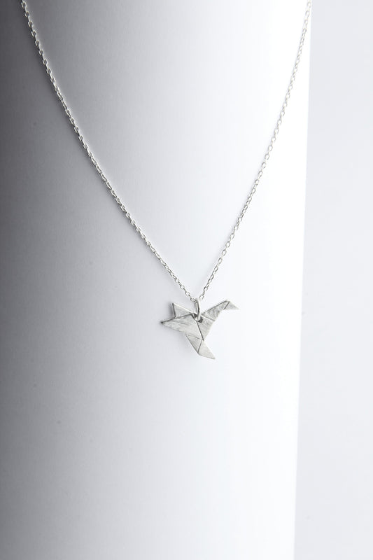 Origami Humming Bird necklace (medium)