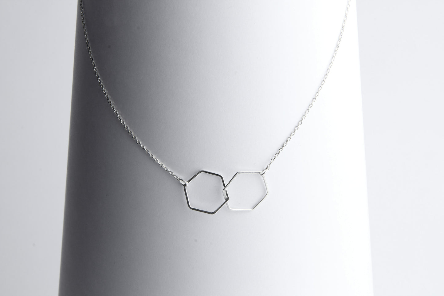 Double Hexagone Necklace