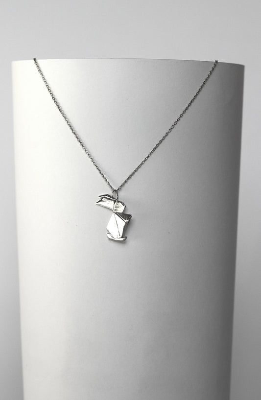 Origami Rabbit necklace